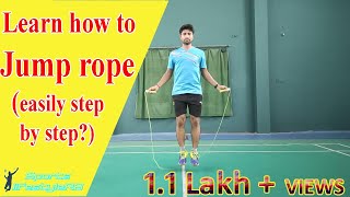 How to do Skipping easily for beginners  how to do jump rope for beginners [upl. by Mcripley]