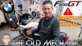 BMW F800GT 2014 SPARKPLUGS CHANGE Motorcycle maintenance made easy The Old Mechanic 👨‍🔧🏍 [upl. by Farny716]