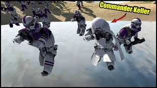 Commander Keller Reinforces Clone Bunker Last Stand  Men of War Star Wars Mod Battle Simulator [upl. by Alhahs17]