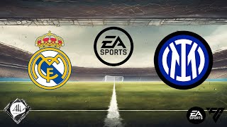 Real Madrid x Inter de Milão  Jogo Amistoso  Jogo de Volta  EA FC [upl. by Steffy]