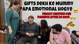 Gifts Dekh Ke Mummy Papa Emotional Hogye ❤️🥺Swatimonga  RajatBornstar rajatswati couplevlog [upl. by Birkner]