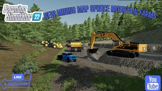 New Mining Map Spruce Mountain Farms  farming simulator 22 farmingsimulator22 fs22 simulator [upl. by Civ373]