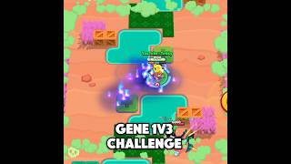 Gene 1v3 Challenge In Duels 😈 shorts brawlstars [upl. by Eelrefinnej]