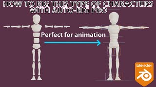 Rigging Character Using AutoRig Pro in Blender 4 [upl. by Fortunia674]