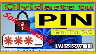 ¿Olvidaste el PIN o contraseña de usuario de Windows [upl. by Goldie]