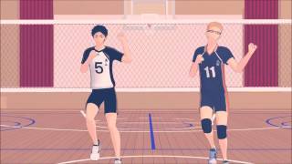 【MMDHQ】『 ハイキュー 』AKAASHI ･ TSUKISHIMA  OTSUKIMI RECITAL [upl. by Chariot798]