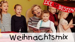 Weihnachtsliedermix 30 Minuten zum Mitsingen Tanzen und Bewegen  Kinderlieder [upl. by Lekim]