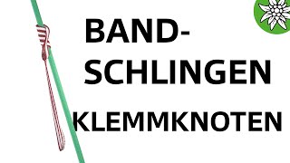 Bandschlingen Klemmknoten  12 Knoten für die Berge  Knoten 6 [upl. by Aletsirc]