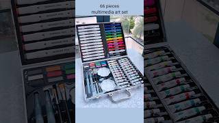 66 Pieces Premium Drawing Set art unboxing review [upl. by Wilt183]