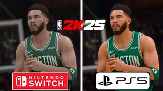 NBA 2K25 PS5 vs Nintendo Switch Graphics Comparison [upl. by Niaz]