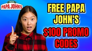 Papa John’s Pizza Promo Code How I Scored Free Pizza amp Discounts in 2024 🔥 [upl. by Anelej]