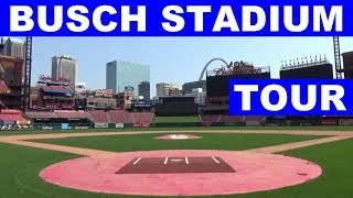 St Louis Cardinals Busch Stadium Guided Walking Tour Of Dugout Broadcast Booth Field Redbird Roost [upl. by Alahs698]