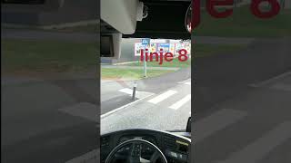 Bus driver AampR pov linje 8 Samarkand mot Sandsbro  Växjö kommun Kronoberg2024 [upl. by Xer]