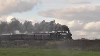 LMS 45212 on The Returning Lune Rivers Trust via the Cumbria Coast 28092024 [upl. by Ybba11]