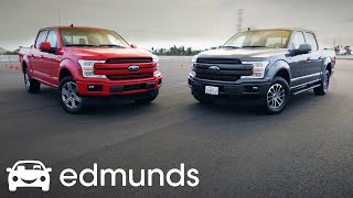 Diesel or Gas Power Stroke F150 Faces Off Against Ecoboost  Edmunds [upl. by Anitroc897]