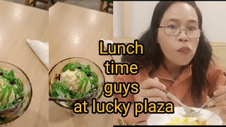 Lunch time guys at lucky plaza Nenethvlog [upl. by Meehahs]