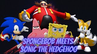 SpongeBob Meets Sonic the Hedgehog [upl. by Demmahum]