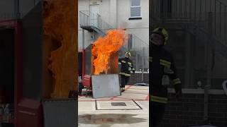 Chip Pan Fire Demonstration at Plymstock Fire Station [upl. by Zobe417]