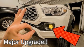 Installing Diode Dynamics SS3 Pro Amber Fog lights On My 3rd Gen Tacoma [upl. by Amelus411]