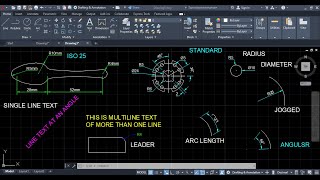 Annotation Styles in AutoCADmodify UNITS TEXTS DIMENSIONS LEADER LINES CENTERS [upl. by Corny124]