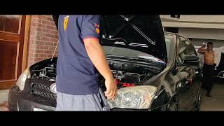 AUTO DETAILED  Toyota Runx  Part 1 Engine bay detailing [upl. by Chick]