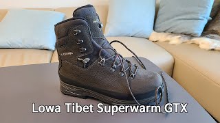 박영준TV 극동계용 중등산화  Lowa Tibet Superwarm GTX [upl. by Janeva]