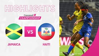 Concacaf Womens Championship 2022 Highlights  Jamaica vs Haiti [upl. by Nnednarb]