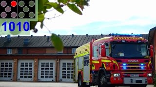 HLF 1010 malmö räddningstjänsten syd brandbil i utryckning feuerwehr einsatzfahrt [upl. by Einnov]