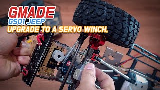 rc카 지프 랭글러 서보윈치로 업그레이드 하기quotUpgrading RC Jeep Rubicon Wrangler with Servo Winch  RC cars  gmade [upl. by Assiluj]