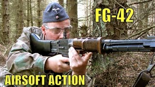 WWII Airsoft FG 42 M14 Sten M16 POW Scotland [upl. by Clarissa]