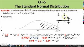 شرح مادة الإحصاء  STAT 110 CH6 أعلي الغانمي 1 [upl. by Yknarf]