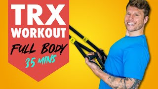 Build Muscle in 35 Minutes  Beginner TRX Workout [upl. by Kenwrick304]