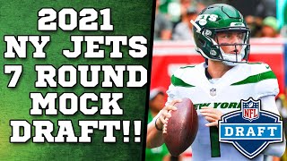 NY Jets Mock Draft  7 Rounds  2021 NFL Draft [upl. by Lachus]