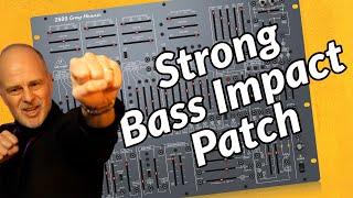 Creating the Ultimate Bass Patch on Behringer 2600 semi modular Synthesizer [upl. by Anahoj]