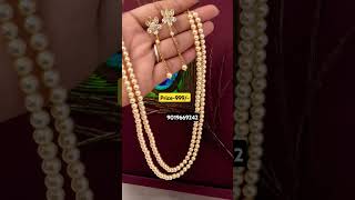 jewellery pearl price 999 earrings onlineshopping ShreeCollectionsv8x [upl. by Cherida]