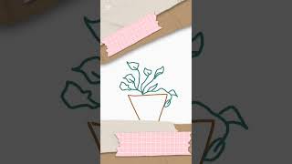 How to draw another type of plant drawing shorts plants [upl. by Nimesay]