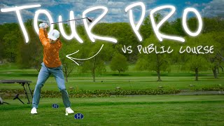 Can a TOUR Pro DESTROY a Public Golf Course [upl. by Ahsito]