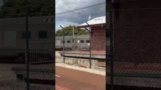 Indian Pacific passing through Bassendean station heading towards East Perth Terminal train perth [upl. by Arihk]