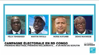 Premiers meetings premiers ralliements La campagne électorale en RD Congo est bien lancée [upl. by Aural]