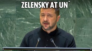 LIVE Volodymyr Zelensky speaks at UN General Assembly [upl. by Wachter]