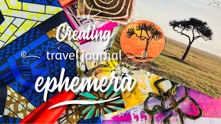 creating ephemera travel journal junkjournal art journal ideas LIVE REPLAY [upl. by Edge]