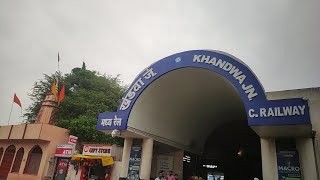 khandwa Railway station ab or bhi naya indianrailways [upl. by Yretsym]