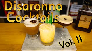 3 EASY Cocktails with Amaretto  DISARONNO Cocktails PART 2 [upl. by Maletta]