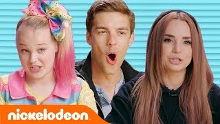 👅 Tongue Twister Challenge 🌪 w MatPat JoJo Siwa Ian Hecox amp More  VidCon 2018  Nick [upl. by Goulette305]