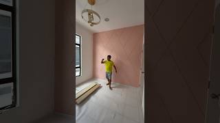 BORNEO WAINSCOTTING DESIGN INSTALLATION SPC FLOORING flooring wainscoting interiordesign [upl. by Nimesh]