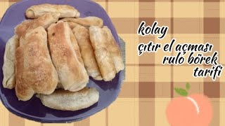 en kolay çıtır rulo börek tarifi abone olup like atarsaniz bunun gibi videolarin devamı gelecek [upl. by Ewan460]