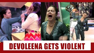 Bigg Boss 14 Day 102 Devoleena Bhattacharjees anger crosses its limits breaks bowls and cups [upl. by Eiveneg923]