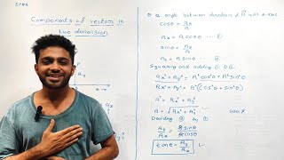 MOTION IN A PLANE  RESOLVING A VECTOR  RESOLVING VECTOR INTO RECTANGULAR COMPONENTS  KANNADA [upl. by Nahama]