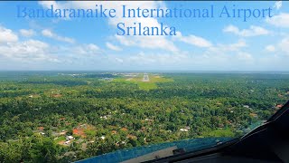 Landing in Bandaranaike International Airport  IATA CMB ICAO VCBI [upl. by Iztim]