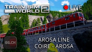 Train Sim World 2  FR  Rediff du Live pour la sortie du DLC Arosa Line [upl. by Dale]